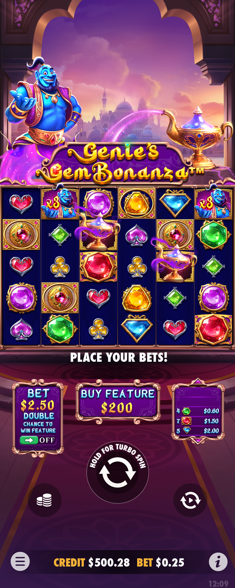Genie's Gem Bonanza - screenshot with slot description 8